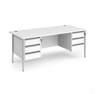 Contract 25 H-Frame desk 3&3d ped