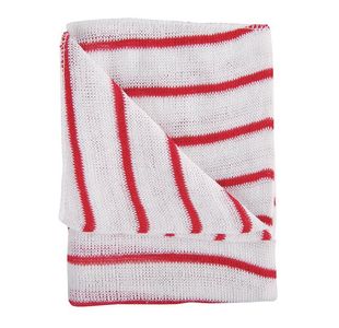 Contico Hygiene Cloth 16X12 Pk10 Red/Wht