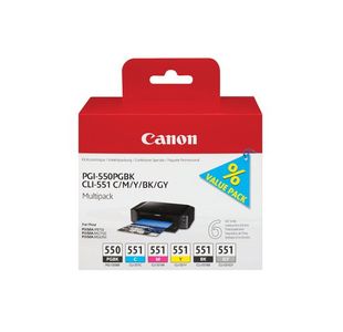 Canon Pgi550 Black Colour Multipack