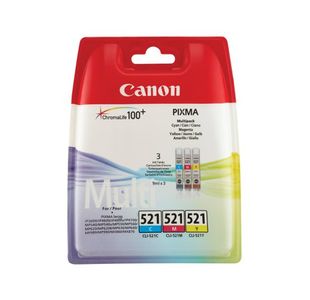 Canon CLI-521 Inkjet Cart Mpk CMY