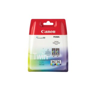 Canon CLI-36 Inkjet Cart Twpk Colour