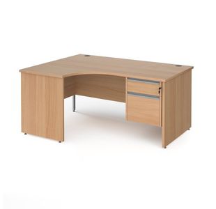 Contract 25 panel leg LH erg desk 2d ped