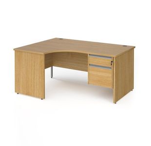 Contract 25 panel leg LH erg desk 2d ped