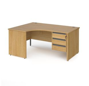 Contract 25 panel leg LH erg desk 3d ped