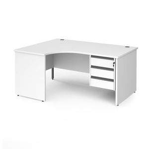 Contract 25 panel leg LH erg desk 3d ped