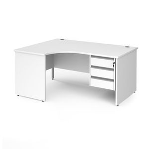 Contract 25 panel leg LH erg desk 3d ped