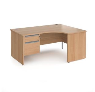 Contract 25 panel leg RH erg desk 2d ped