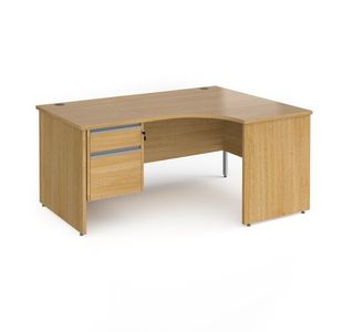 Contract 25 panel leg RH erg desk 2d ped