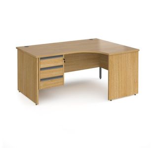 Contract 25 panel leg RH erg desk 3d ped