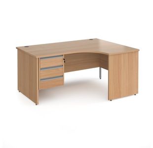 Contract 25 panel leg RH erg desk 3d ped