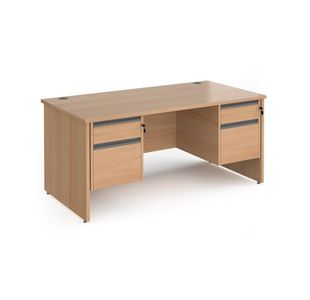 Contract 25 panel straight desk 2&2d ped