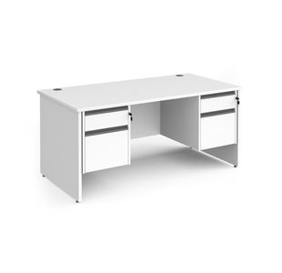 Contract 25 panel straight desk 2&2d ped