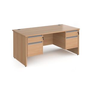 Contract 25 panel straight desk 2&2d ped