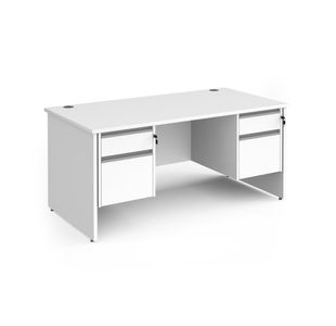 Contract 25 panel straight desk 2&2d ped