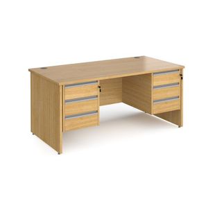 Contract 25 panel straight desk 3&3d ped