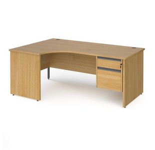 Contract 25 panel leg LH erg desk 2d ped