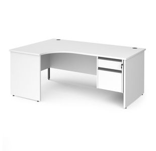 Contract 25 panel leg LH erg desk 2d ped