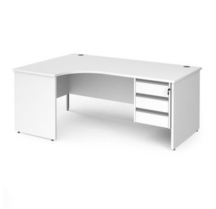 Contract 25 panel leg LH erg desk 3d ped