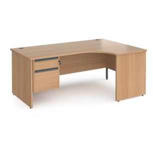 Contract 25 panel leg RH erg desk 2d ped