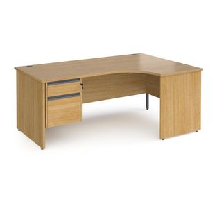 Contract 25 panel leg RH erg desk 2d ped