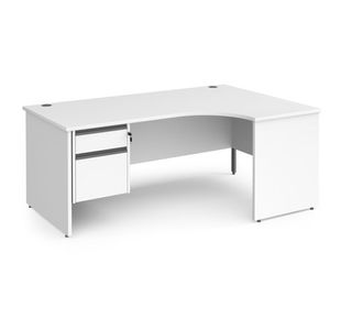 Contract 25 panel leg RH erg desk 2d ped