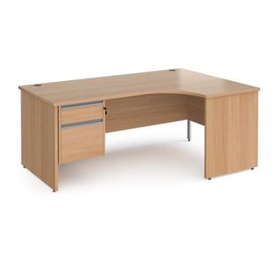 Contract 25 panel leg RH erg desk 2d ped