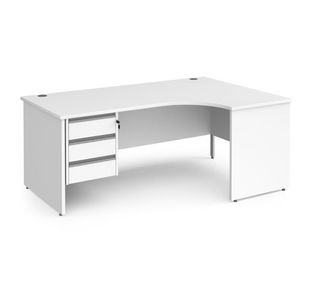 Contract 25 panel leg RH erg desk 3d ped