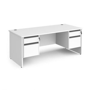 Contract 25 panel straight desk 2&2d ped