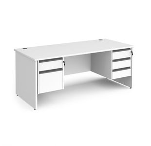 Contract 25 panel straight desk 2&3d ped