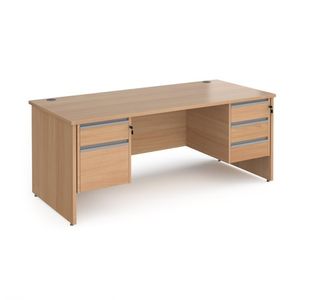 Contract 25 panel straight desk 2&3d ped