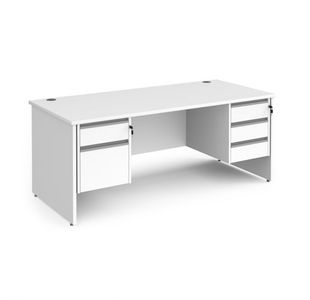 Contract 25 panel straight desk 2&3d ped