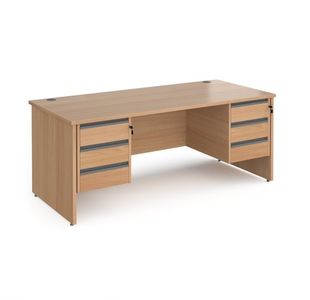 Contract 25 panel straight desk 3&3d ped