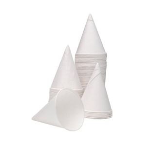 4Oz Water Drinking Cone Cup White Pk5000