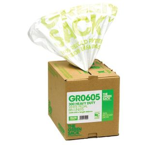 Green/Grn Sack Cubes Pedal Bin Blk P300