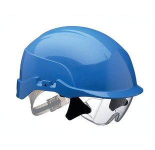 Spectrum White Helmet C/W Eye Shiel