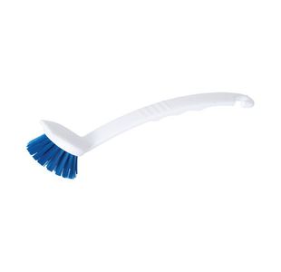 Washing Up Brush Long Handle Wht/Blu