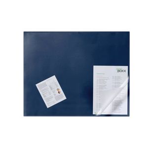 Durable Desk Mat 650x520mm Clr/DkBlu