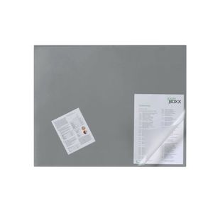 Durable Desk Mat 650x520mm Clr/Gry