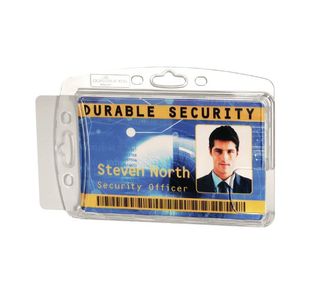 Durable Dual Proximty Card Hldr Pk10