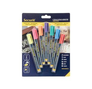 Securit Liquid Chalk Mkr Ast Pk7