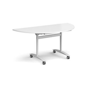 Semi circ deluxe fliptop meeting table