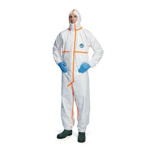 Tyvek 800J Hooded Coverall White S