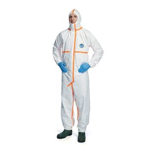 Tyvek 800J Hooded Coverall White M