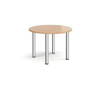 Circular radial leg meeting table