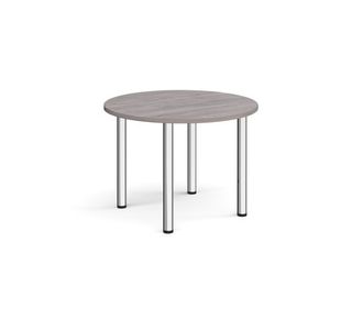 Circular radial leg meeting table