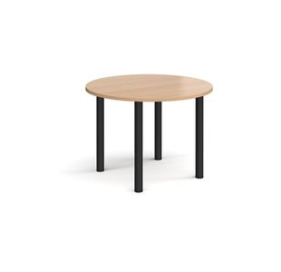 Circular radial leg meeting table