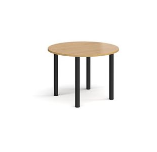 Circular radial leg meeting table