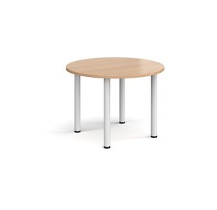 Circular radial leg meeting table