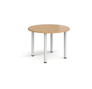 Circular radial leg meeting table