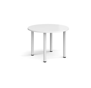 Circular radial leg meeting table